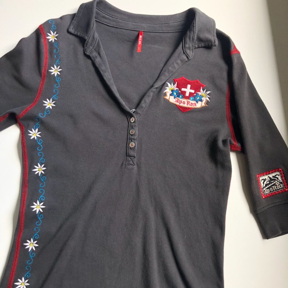 ALP-N-ROCK gray henley
